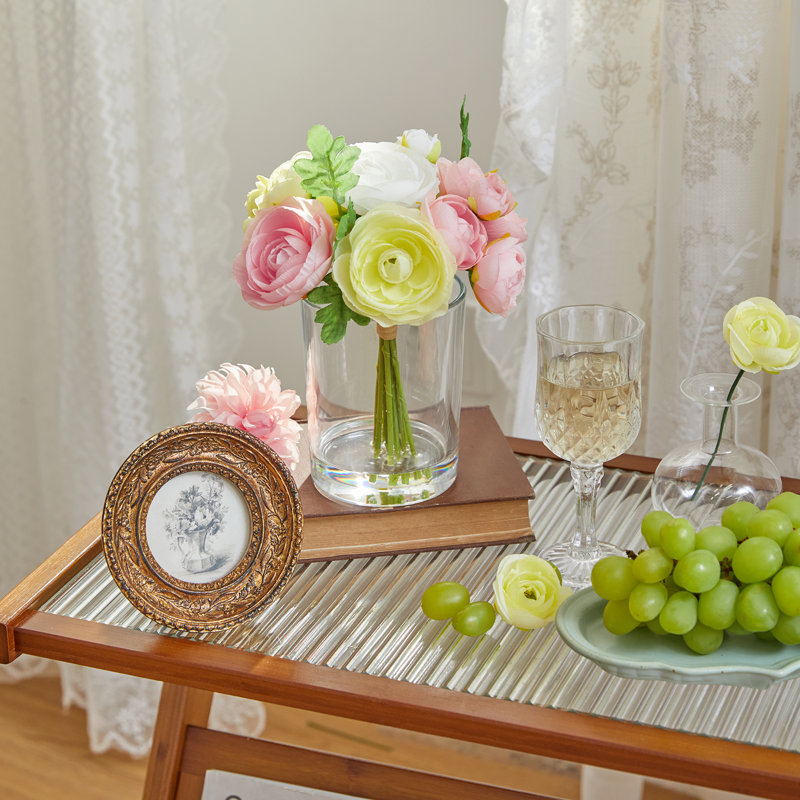Artificial Ranunculus Centerpiece in Vase