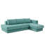 Canapé d'angle modulaire en L avec coussins double couche-1284945439