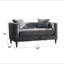 Causeuse en velours Sidonia avec 2 coussins Sidonia