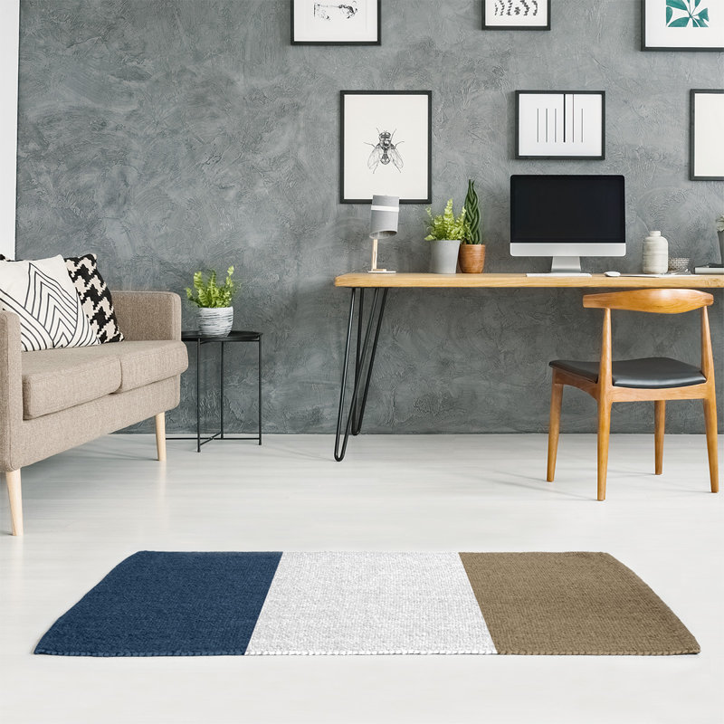 Striped Indoor Rug, Rectangle 3' x 5', No