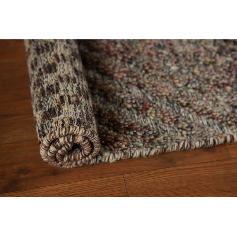 Chevron Style Wool Moroccan Oriental Accent Rug 2x3