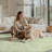 Oriental Vintage Machine Washable Non-Slip Green / Beige Indoor Area Rug-296989554-297515321