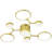 Lynetta Modern Chandeliers Light Fixture, Modern Industrial Farmhouse Led 4000k Lighting, Rustic Sputnik Chandelier Ceiling Lamp For Kitchen Bedroom Living Room Hallway-122924797-122924804