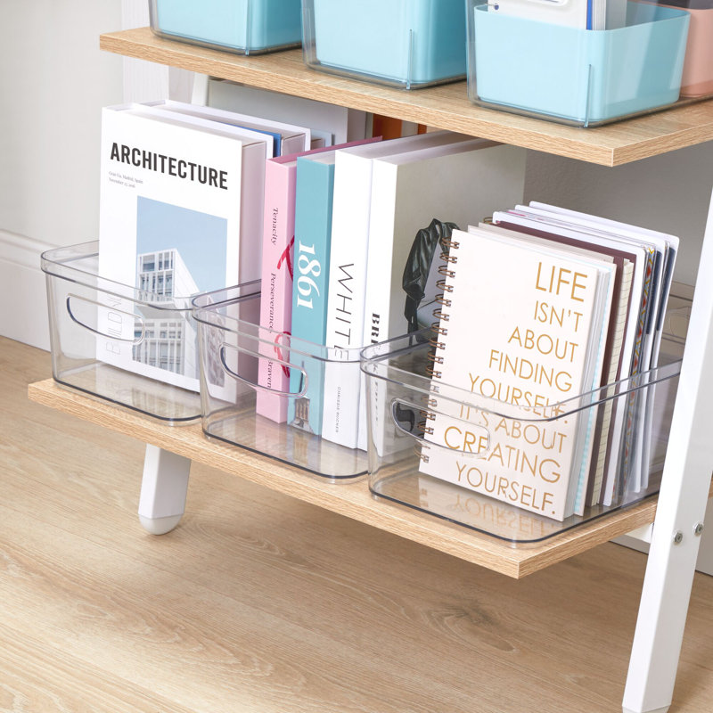 iDesign Set of 4 Plastic Pantry Bin for Kitchen Organizing - Clear