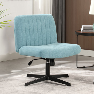 Chaise de bureau sans accoudoirs et sans roulettes avec siège large