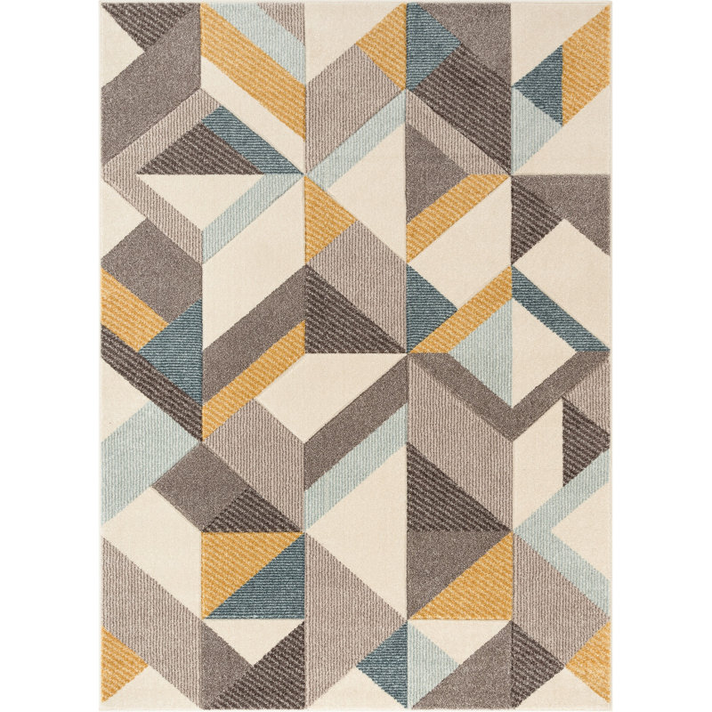 Ruby Geometric Area Rug, Rectangle 120 x 160cm