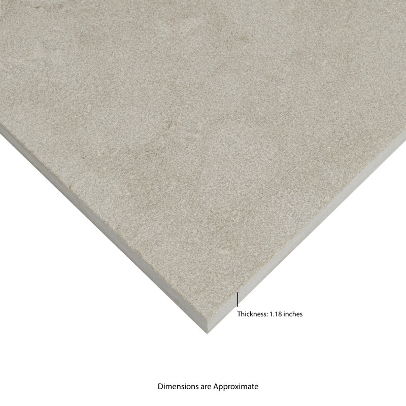 Coastline 24 in. x 24 in. x 1.18 in. Sandblasted Limestone Paver (4 sq.ft./unit,1 Piece)