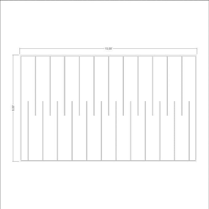 Ensemble de moulures murales plates