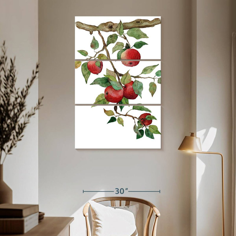 Yarlin Ripe Red Apples, 65" H x 42" W