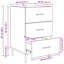 40cm W Manufactured Wood Bedside Table-1294207740