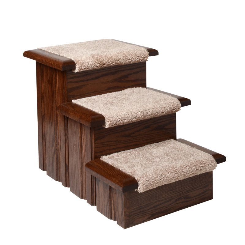 Daphne Stairs With 3 Steps, Deep Dark Walnut