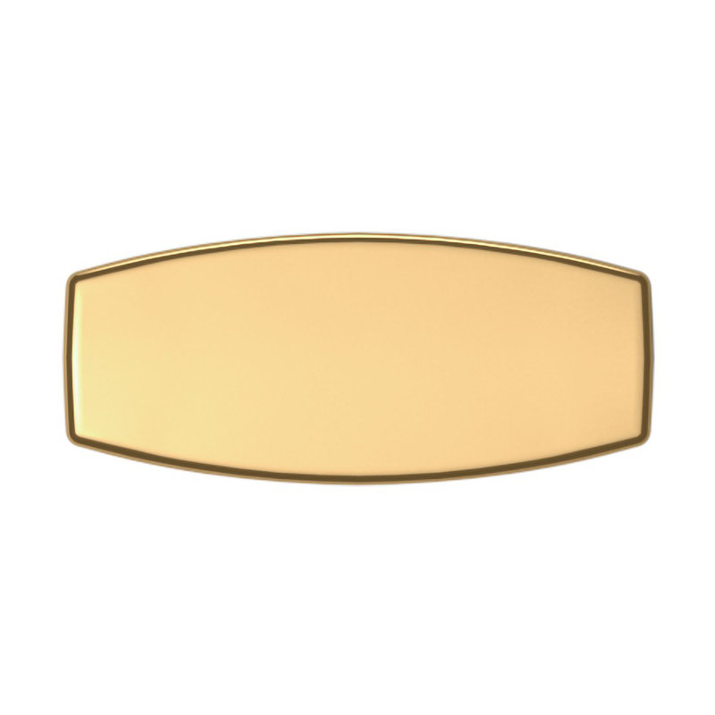 4970 Palm Springs Knob, Non-Lacquered Brass