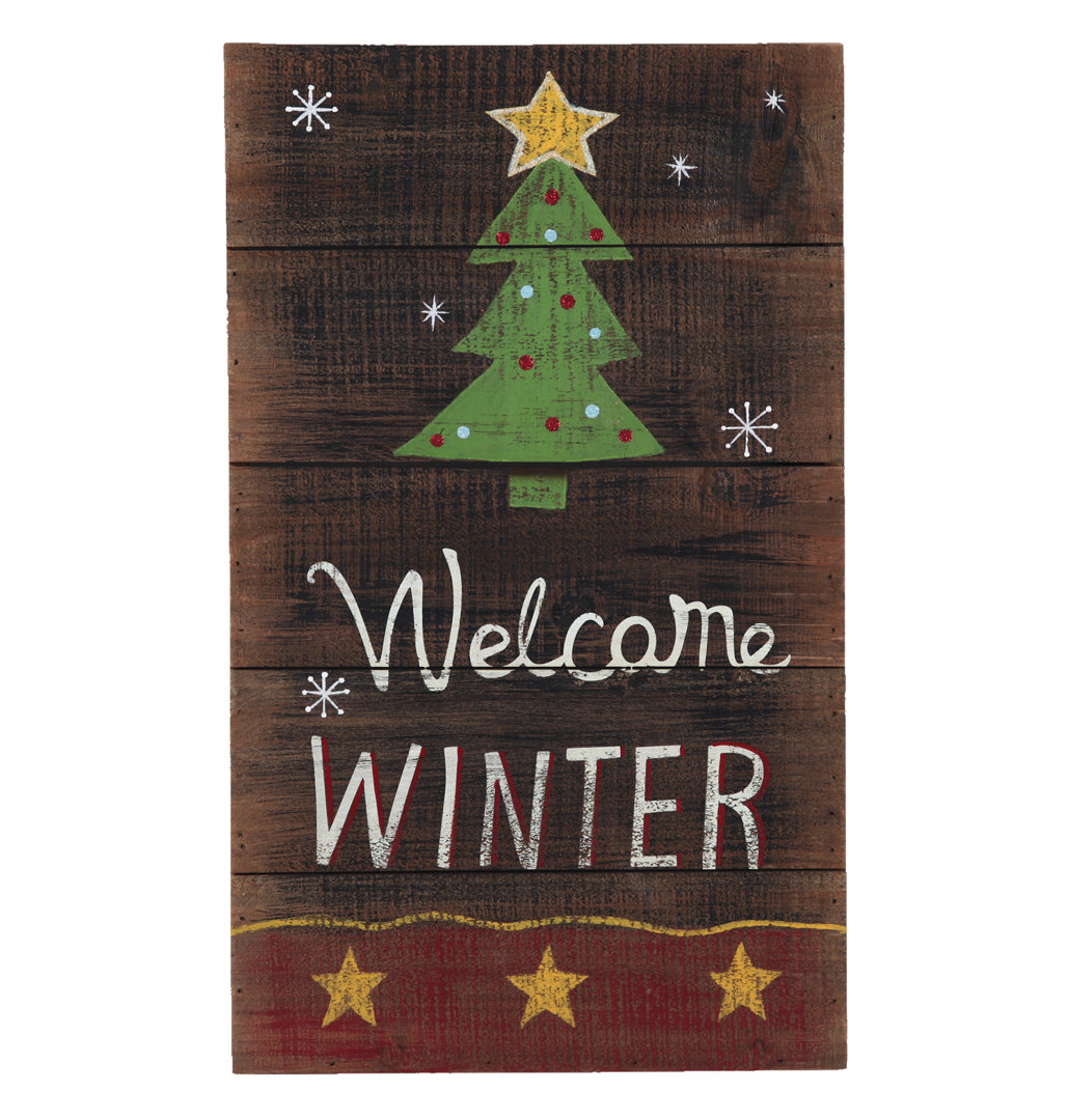 Merry Christmas Welcome Winter Wall Decor Attraction Design Home 