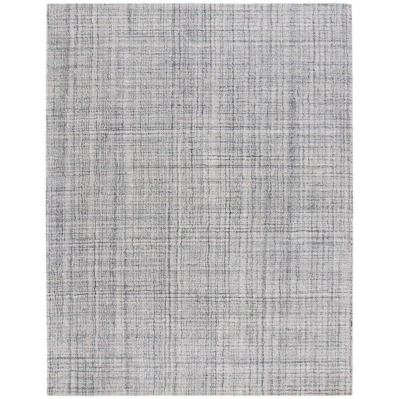 Abstract Hand Tufted Performance Striped Rug, Rectangle 8' x 10'