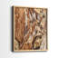 «Tree Texture Triptych I», reproduction encadrée de qualité supérieure - prête à être accrochée - aucun clou requis - aucun clou requis-856860639-856860637