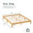 Ruberta 10" High Solid Wood Platform Bed, Bamboo Material, Easy Assembly, No Squeak-77543219