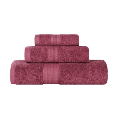 Asleigh 3-Piece Chevron Cotton Towel Set