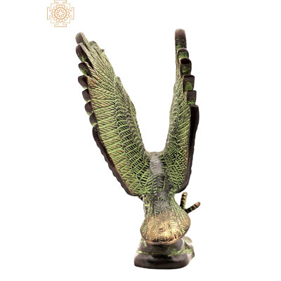 Statue de faucon rétro en laiton | Sculpture en laiton fait à la main | Articles de décoration intérieure | Fabriqué en Inde 