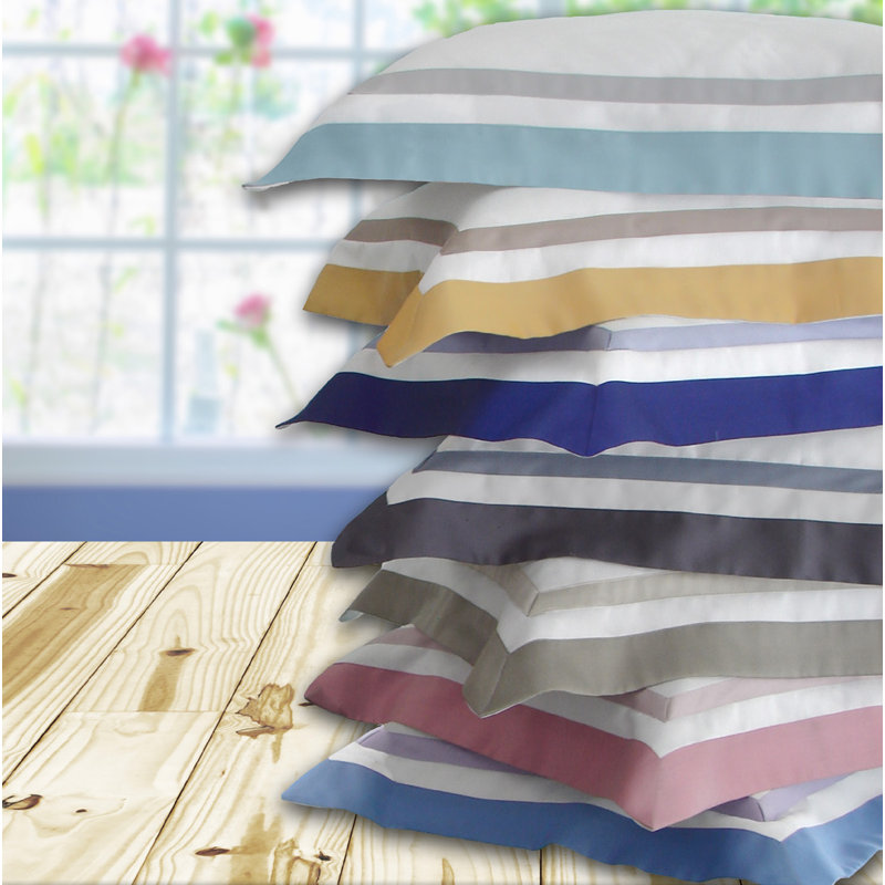 Palm Beach Sham, Graphite, 100% RASO Sateen, Standard