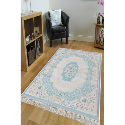 Luxurious Velvet Area Rug, 5.9 x 9.2 Feet | 100% Velvet Fabric, 100% Cotton Sole, 0.4 in Pile Height | Antibacterial, Non-Slip, Machine Washable | Elegant 3D Digital Print for Living Room & Bedroom Decor