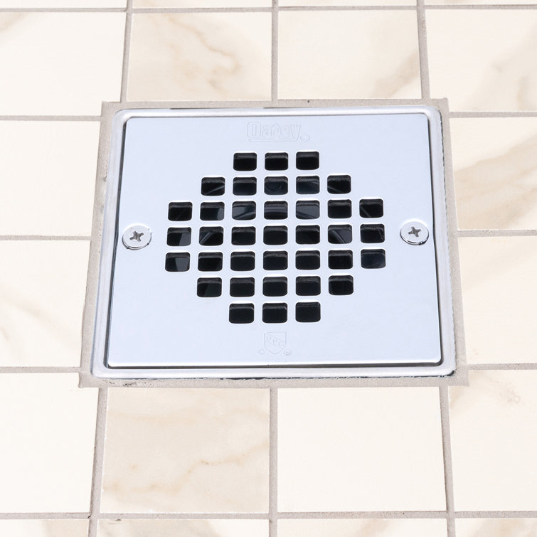 Oatey 4-in Screw-Rite Round Stainless Steel Strainer in the Shower Drains  department at