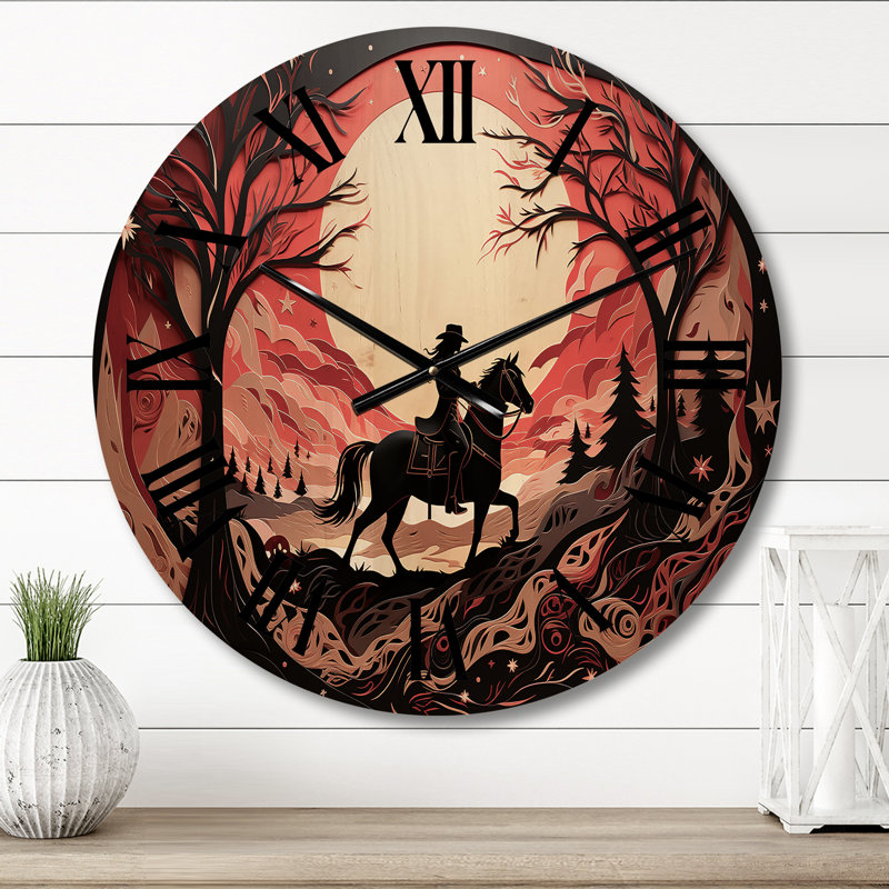 Horloge murale Western Wild West, Petit