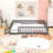 Queen Floor Bed with Removable Slats and Switchable Door Design