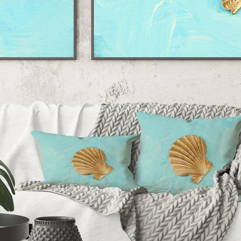 Coussin Golden Seashell On