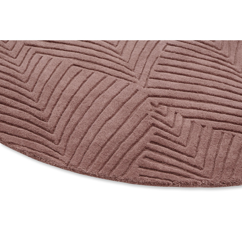 Folia Mink Area Rug, Round 6'7"