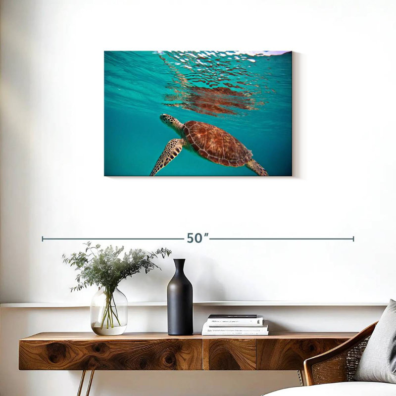 Tortue de mer flottante Brampt