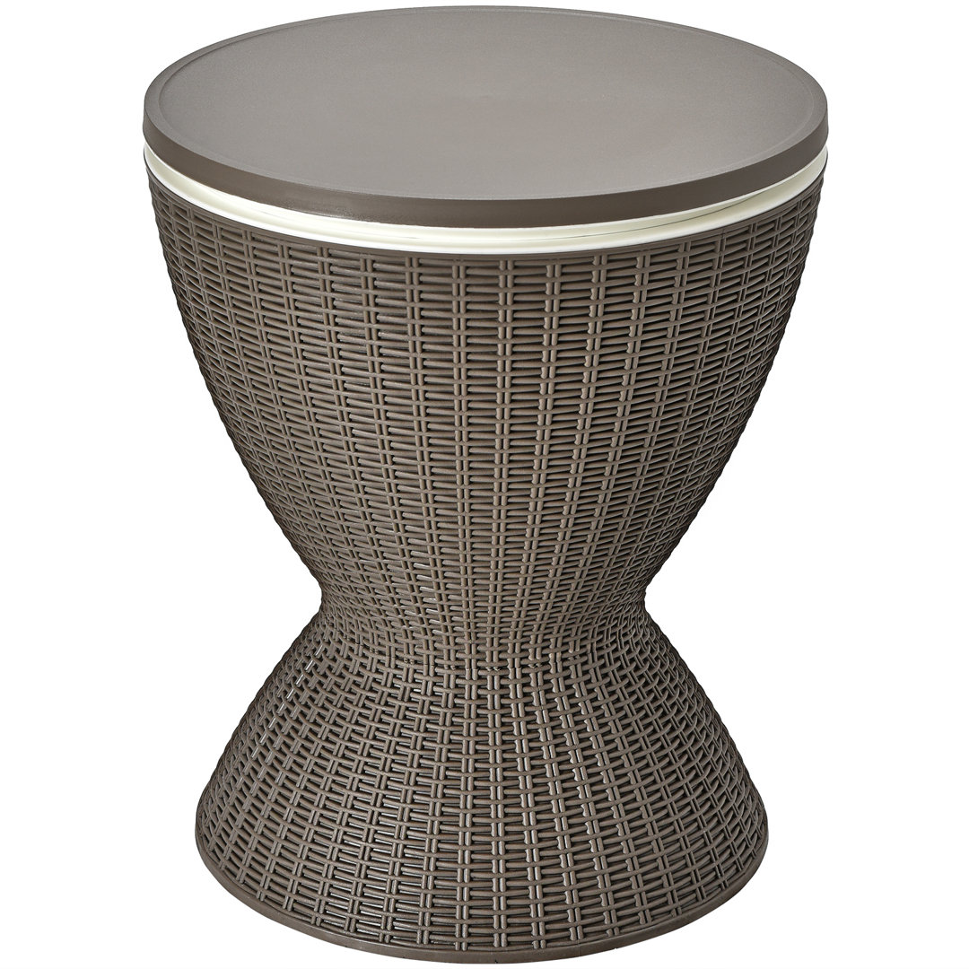 Teague Round Metal Outdoor Bar Table , 49cm cm W 49cm cm D