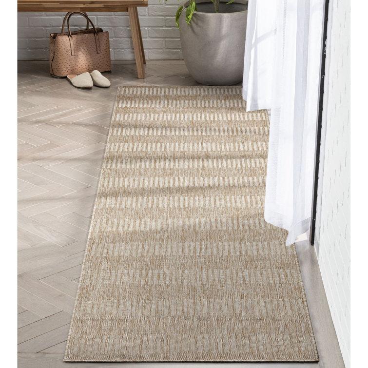 Well Woven Medusa Stria Geometric Flat-Weave Indoor/Outdoor Area Rug