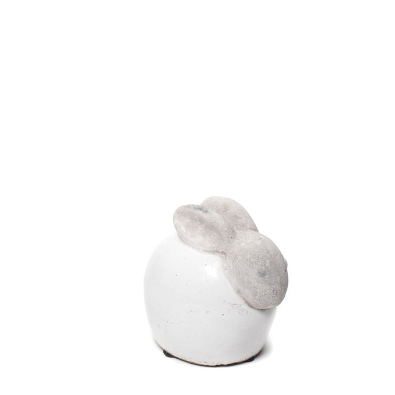 Statue de lapin accroupie Fedler, H 3,25 po x l 6,5 po x P 2 po