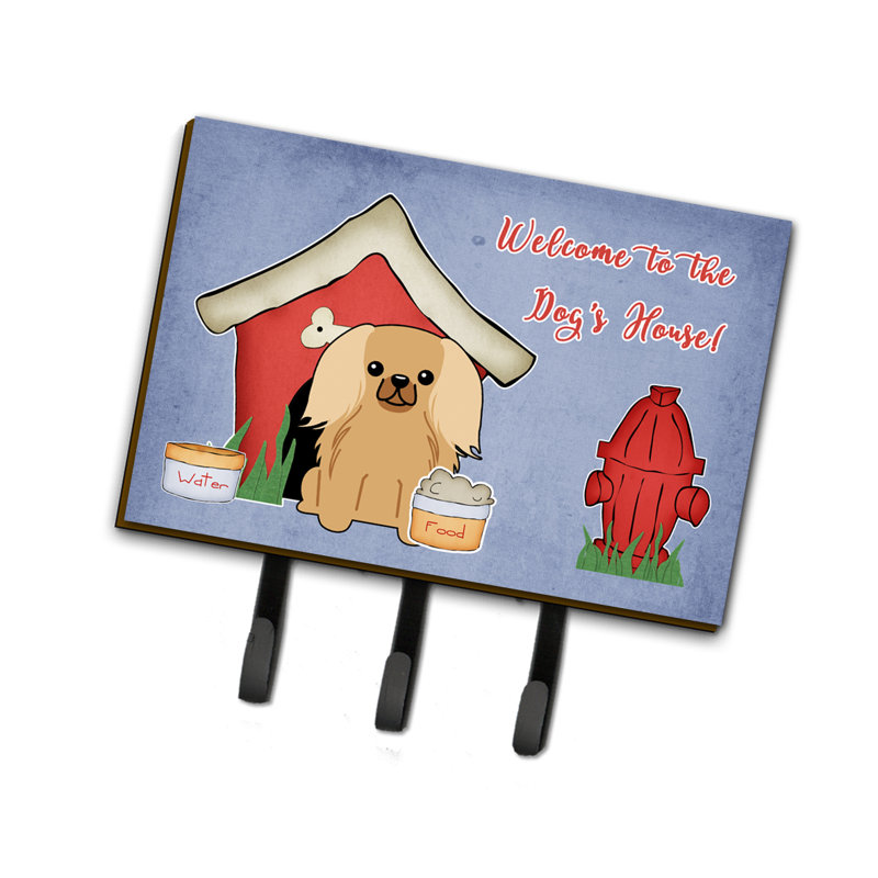 Porte-clés ou garde-pékinois fauve sable dog house