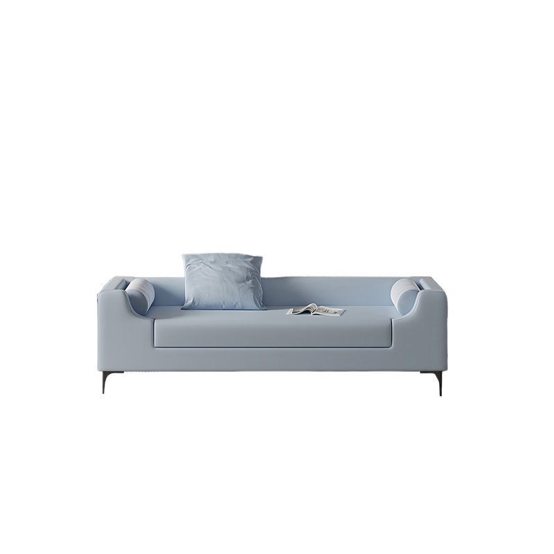 Simple Bedroom End-of-Bed Bench, Light Blue, 21.65" H x 59.05" W x 23.62" D