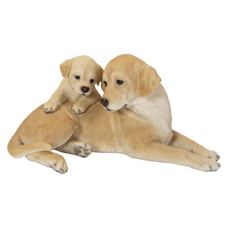 Mère et bébé Labrador