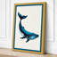 Drifting Whale Coastal - Wrapped Canvas-54402332-54402329