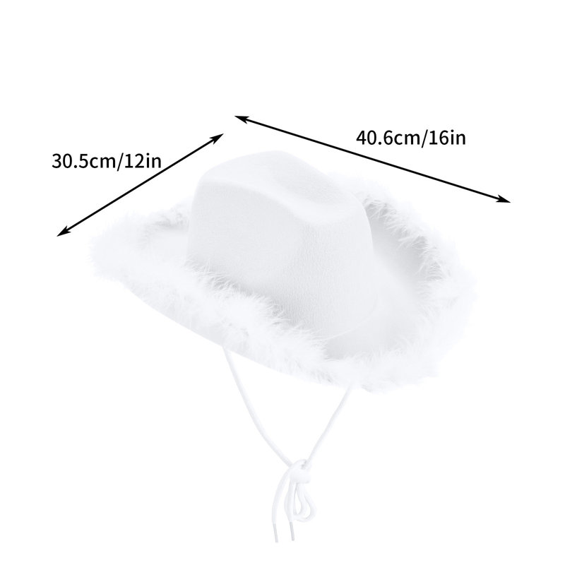 Chapeau de princesse à chapeau kbndieu, Blanc