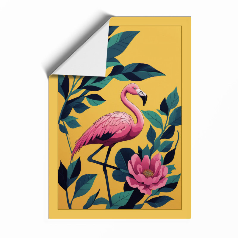 Flamingo In Bloom Tropical - Print, Unframed, A3 - 42.0 x 29.7 cm