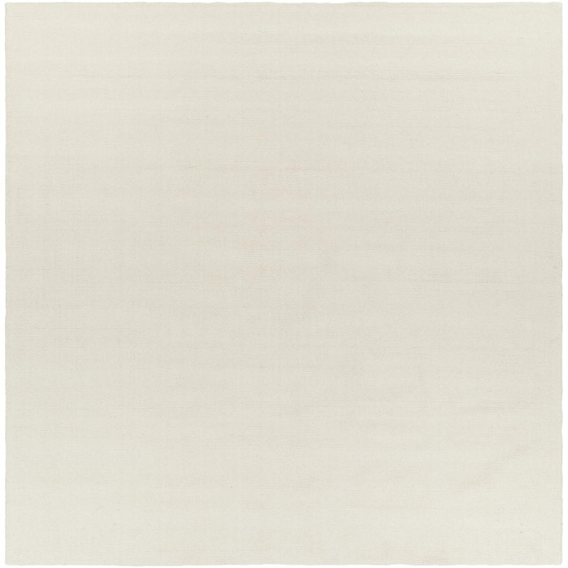 Crowe Wool Light Beige Area Rug, Square 9'9"