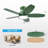 36" Flush Mount Modern Ceiling Fan with LED Lights and Remote Control-37911736