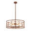 Lustre tambour en bronze 6 lumières Phillipston