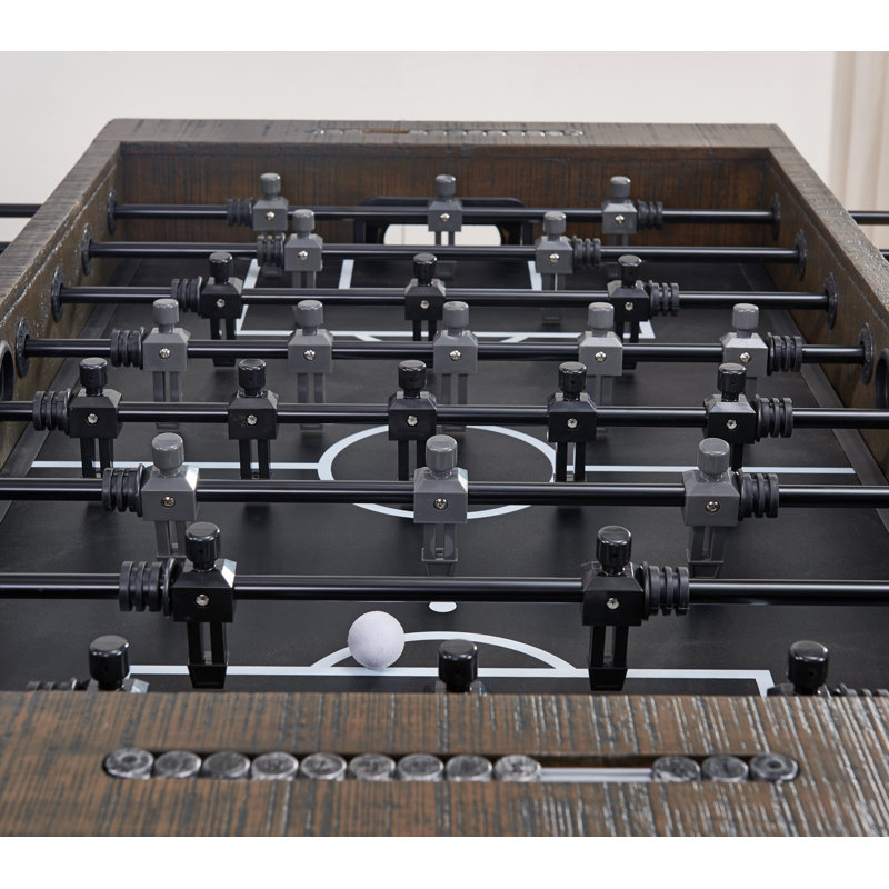 Homestead Cappuccino Rustic Foosball Table with Steel Rods