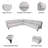 Agni 122" Wide Modular Corner Sectional