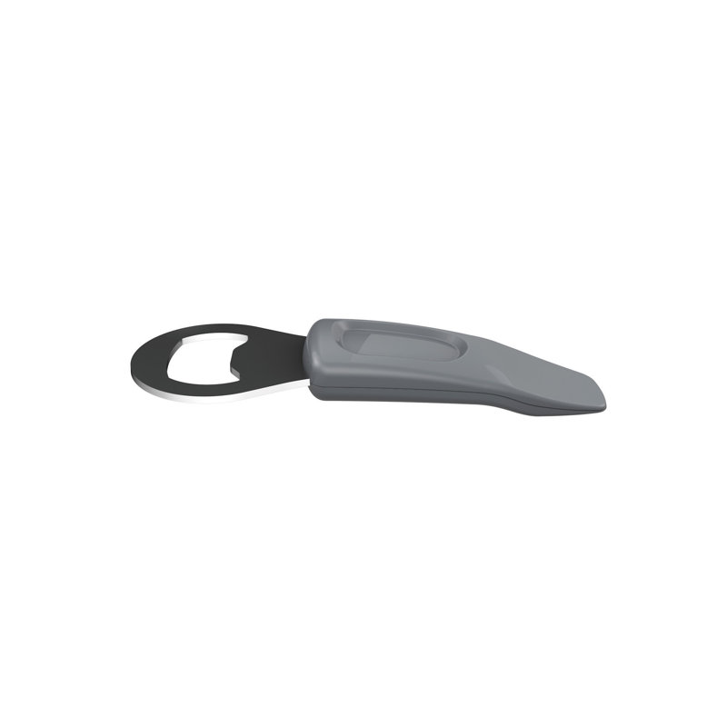 Black Extra-Tall Plastic Electric Can Opener with Multi-Tool