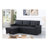 Upholstered Pull out Sectional Sofa with Chaise