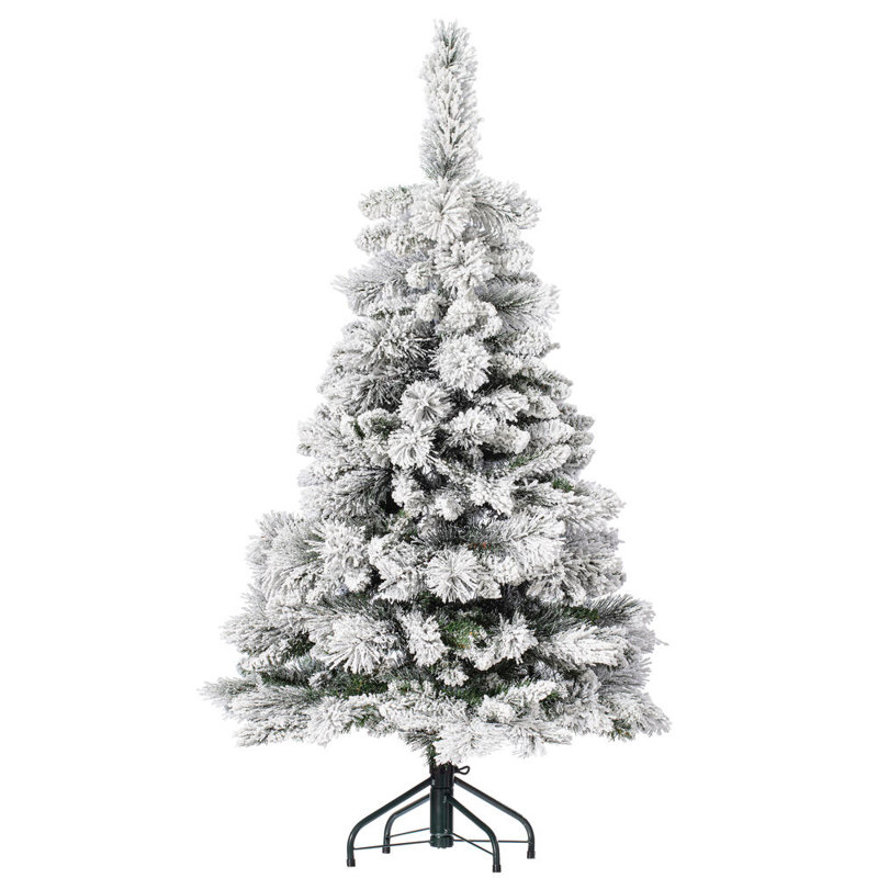 Vickerman 6.5' x 40" Frosted Scotch Pine Artificial UnLit Christmas Tree with 785 PVC Tips, 6.5