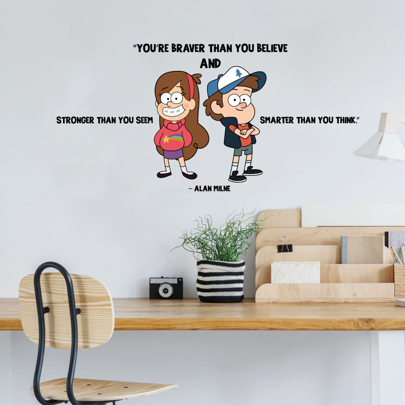 Text & Numbers Wall Decal, 12" H x 20" W x 0.5" D