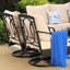 Chaises longues pivotantes avec coussins Argyri