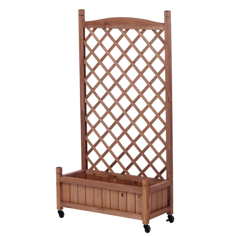Raised Garden Bed With Trellis(2Set)